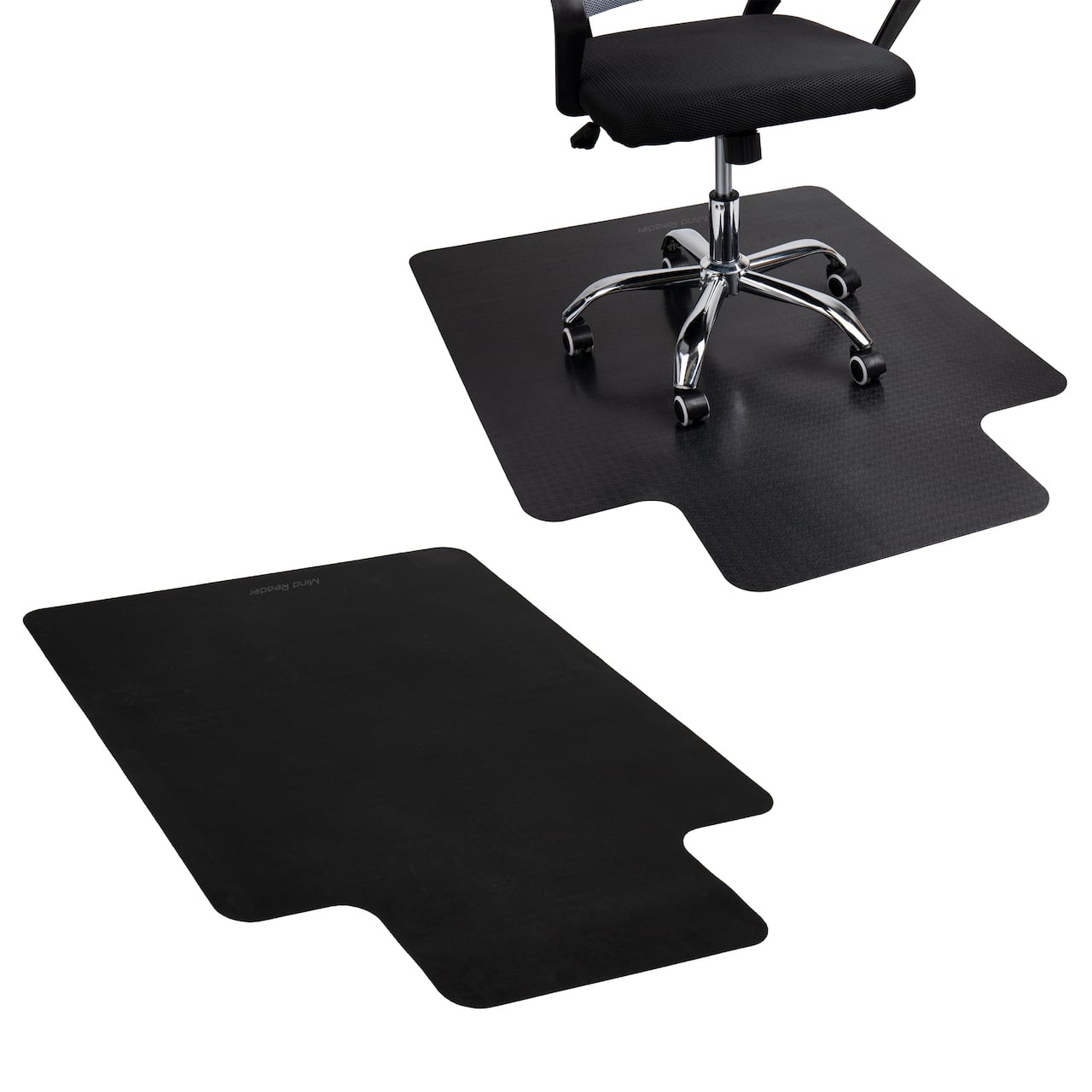 Mind Reader 9-to-5 Collection Black Office Chair Mat, 2ct.